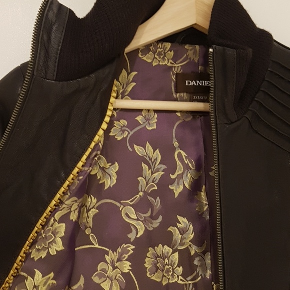 Danier Leather Bomber Jacket - similar to Mackage - Picture 3 of 8